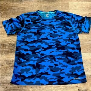 Brooks Men's Vibrant Blue Camo Tee